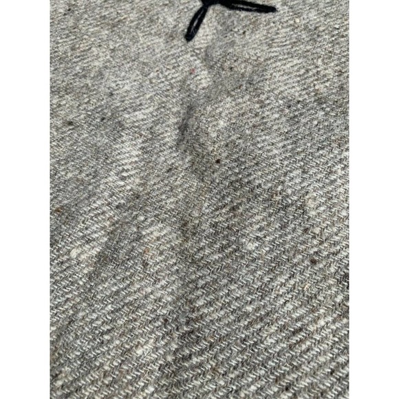 Wool Shoulder Poncho Cape Arm Slits Button Vintage Hand Made Guatemala Youth 4T - Picture 8 of 9